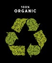 Organic recycle vector Ã¢â¬â stock illustration Ã¢â¬â stock illustration file